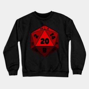 Red D20 Dice Crewneck Sweatshirt